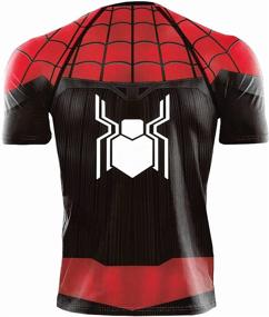 img 3 attached to Superhero Compression Running Clothing: Activewear for Men's Athletics