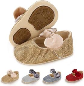 img 4 attached to No Slip Toddler Princess Girls' Shoes: BENHERO Кожаные туфли для стиля и безопасности