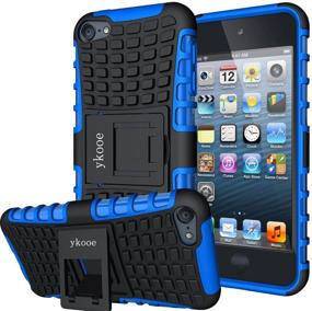 img 4 attached to 📱 ykooe iPod Touch 7 Case, Touch 6/5 Case, Dual Layer Shockproof Protective Cover with Stand for Apple iPod Touch 5th 6th 7th Generation