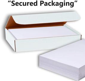 img 1 attached to 📇 Hamilco White Cardstock Thick Paper - Blank Index Flash Note & Post Cards - Greeting Invitations Stationery 5 X 7" Heavy Weight 80 lb Card Stock for Printer - 100 Pack: High-Quality Cardstock for All Printing Needs