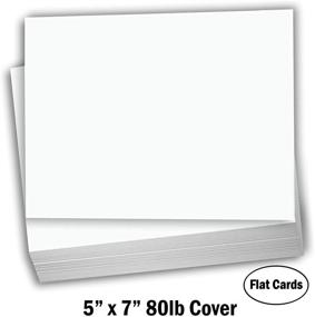 img 3 attached to 📇 Hamilco White Cardstock Thick Paper - Blank Index Flash Note & Post Cards - Greeting Invitations Stationery 5 X 7" Heavy Weight 80 lb Card Stock for Printer - 100 Pack: High-Quality Cardstock for All Printing Needs