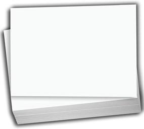 img 4 attached to 📇 Hamilco White Cardstock Thick Paper - Blank Index Flash Note & Post Cards - Greeting Invitations Stationery 5 X 7" Heavy Weight 80 lb Card Stock for Printer - 100 Pack: High-Quality Cardstock for All Printing Needs