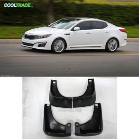 img 4 attached to Genuine Kia Mud Guards for 2014-2015 Optima K5 - 4pcs/1set Splash Flaps, New OEM Parts