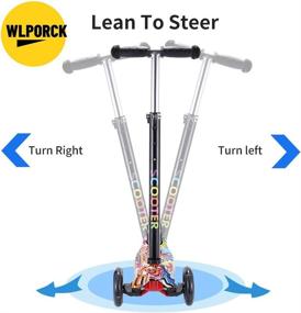 img 1 attached to 🛴 Foldable 3 Wheel Kick Scooter for Kids | Adjustable Height & Learn to Steer | Flashing LED Wheels | Ideal Gift for Children 3-12 Years