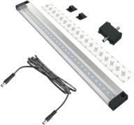 💡 eshine cool white led under cabinet lighting bar panel - 12 inch, no ir sensor - with accessories (power supply not included) логотип