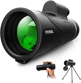 img 4 attached to 🔭 High Power Monocular Telescope - 12X42 for Bird Watching, Waterproof HD Monocular with Tripod by Hyper FMC BAK4 Prism & Eco-Friendly Materials