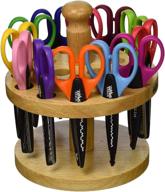 set of 12 school smart paper edger scissors, assorted colors, 6-1/2 x 2-1/2 inches, ideal for scrapbooking and crafts (1-pack) logo