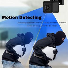 img 1 attached to 🎥 Small Wireless Camera with Motion Detection, Night Vision, and Loop Recording - Perfect Mini Nanny Cam for Home Security, Cop Surveillance, or Pet Monitoring (NO Wi-Fi)
