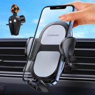 🚗 stable air vent car phone holder mount: 2021 yousams with 3-g alligator bionic clip, compatible with 4-7 inch iphone/android smartphones logo