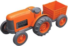 img 4 attached to Green Toys Tractor Vehicle Orange