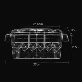 img 3 attached to 🐠 Premium External Aquarium Breeder Box: Ideal Breeding Incubator for Small Fish Hatchery and Injured Fish, with Acrylic Divider for Shrimp, Clownfish, and Aggressive Fish - 8.1 x 3.5 x 4.1 Inch