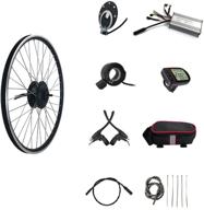 🚴 schuck electric bike conversion kit - 36v 48v 500w, 16-29"/700c front wheel motor with lcd5 display logo