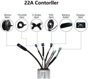 img 3 attached to 🚴 Schuck Electric Bike Conversion Kit - 36V 48V 500W, 16-29"/700C Front Wheel Motor with LCD5 Display