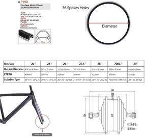 img 1 attached to 🚴 Schuck Electric Bike Conversion Kit - 36V 48V 500W, 16-29"/700C Front Wheel Motor with LCD5 Display