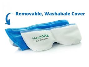 img 1 attached to 👁️ Mediviz Warm Compress Eye Mask - Soothe Irritated Eyes and Treat Eyelid Lumps and Bumps