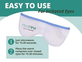 img 2 attached to 👁️ Mediviz Warm Compress Eye Mask - Soothe Irritated Eyes and Treat Eyelid Lumps and Bumps