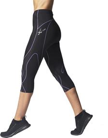 img 3 attached to 🩺 Enhance Joint Stability & Support with CW-X Women's Stabilyx 3/4 Capri Compression Tight