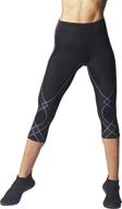 🩺 enhance joint stability & support with cw-x women's stabilyx 3/4 capri compression tight logo