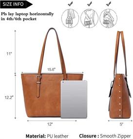 img 2 attached to Designer Leather Handbags for Women: WESTBRONCO Shoulder Handbags, Wallets, and Bags