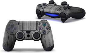 img 1 attached to 🎮 PS4 Controller Skin, Set of 3 Full Body Vinyl Decal Cover Stickers for Playstation 4 Controller (#1 PS4 Controller)