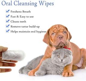 img 3 attached to 🐾 GARYOB Pet Dental Finger Wipes - Effective Oral Cleansing and Breath Freshening Pads for Dogs and Cats, Optimizing Oral Health - 50 Wipes