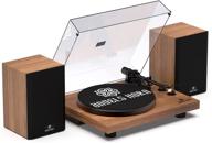 🎵 angels horn vinyl record player: vintage bluetooth turntable with hi-fi system and stereo speakers logo