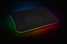 img 4 attached to 🔥 Thermaltake Massive 20 RGB 10-19 inch Laptop Cooling Pad CL-N014-PL20SW-A with Steel Mesh and Single 200mm Fan
