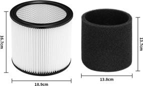 img 3 attached to 🔍 Cabiclean Foam Sleeve Filter for Shop-Vac 90304 90350 90333 Replacement | Fits Most Wet/Dry Vacuum Cleaners 5 Gallon and Above | Compare to Part # 90304, 90585 (Pack of 6)