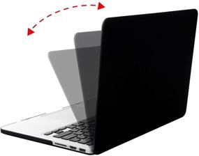 img 1 attached to MOSISO MacBook Pro 13 inch Case 2015-2012 (A1502 & A1425): Black Retina Display Protective Hard Shell Cover