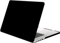 mosiso macbook pro 13 inch case 2015-2012 (a1502 & a1425): black retina display protective hard shell cover logo