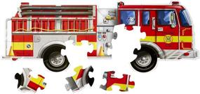 img 1 attached to 🚚 Engaging Melissa & Doug Truck Jigsaw Puzzle for Fun & Learning