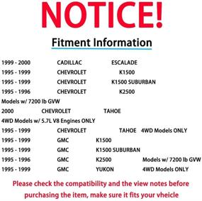 img 3 attached to 🔧 Front Upper and Lower Ball Joints Suspension Kit for K1500, K2500, Tahoe, and Yukon - Set of 4