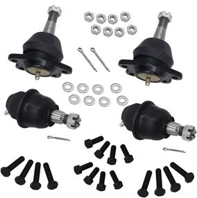 img 4 attached to 🔧 Front Upper and Lower Ball Joints Suspension Kit for K1500, K2500, Tahoe, and Yukon - Set of 4