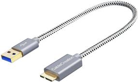 img 4 attached to 🔌 1ft Short USB 3.0 CableCreation Micro USB 3.0 Cable - Compatible with Samsung Galaxy S5, Note 3/N9000, Camera, External Hard Drive, and More