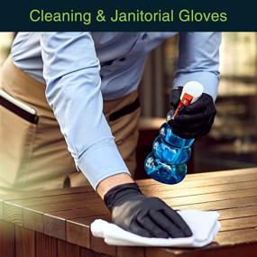 img 1 attached to 🧤 Black Vinyl Disposable Gloves Small 100 Pack - Latex Free, Powder Free - Ideal for Medical Exams, Surgical Procedures, Home Cleaning, and Food Handling - 3 Mil Thickness