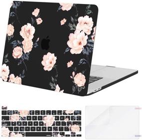 img 4 attached to MOSISO MacBook Pro 16 inch Case 2020 2019 Release A2141 with Touch Bar & Touch ID - Camellia Black, Hard Shell Case + Keyboard Cover + Screen Protector, Plastic