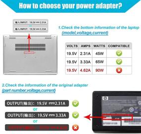 img 1 attached to 🔌 19.5V 3.33A 65W AC Adapter Laptop Charger for HP Envy Touchsmart Sleekbook 15 17 M6 M7 Series; P/N: 741727-001 710413-001 710414-001 709986-003 PPP009C H6Y89AA H6Y88AA Power Supply Cord