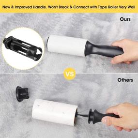 img 1 attached to 🐾 8 Pack Lint Roller Pet Hair Remover - Sticky Rollers for Clothes, Cat Hair, and Pet Hair Removal