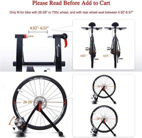 img 1 attached to 🚴 Steel Bicycle Exercise Magnetic Stand for Road Bike | Sportneer Bike Trainer with Noise Reduction Wheel