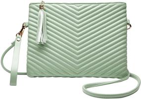 img 4 attached to Versatile Women's Crossbody Shoulder Handbags with Detachable Wristlet - Ideal Handbags & Wallets Combo