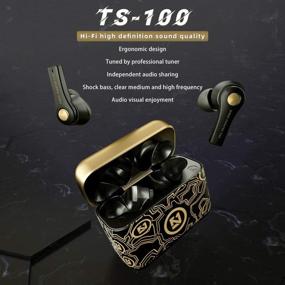 img 3 attached to 🎧 TZONOO Wireless Earbuds Bluetooth Earbuds with Charging Case – Enhanced Bass, IPX4 Waterproof, Sports Headphones with Mic, 24-Hour Playtime for iPhone/Samsung/Android (Black)