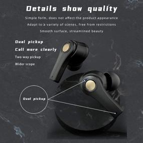 img 1 attached to 🎧 TZONOO Wireless Earbuds Bluetooth Earbuds with Charging Case – Enhanced Bass, IPX4 Waterproof, Sports Headphones with Mic, 24-Hour Playtime for iPhone/Samsung/Android (Black)