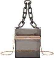 👛 stylish acrylic transparent crossbody handbag & wallet set for women logo