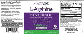 img 1 attached to 💪 Таблетки Natrol L-Arginine: Увеличивают выносливость и производительность, улучшают сексуальное и васкулярное здоровье, комплекс азота и витамина В, экстра-сила - 3 000 мг, 90 штук.