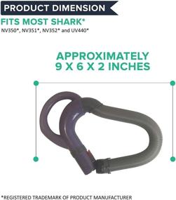 img 1 attached to 🌀 High-Quality Replacement Vacuum Hose by Think Crucial - Compatible with Shark Hose Handle Part 113FFJ - Lightweight, Long-Lasting Hose - Designed for Shark Vacuum Models NV350, NV351, NV352, and UV440 – Sold in Bulk (1 Pack)