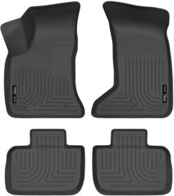 img 4 attached to 🚗 Enhance Your Car's Interior with Husky Liners 98081 – All-Weather Black Floor Mats for 2011-20 Chrysler 300 AWD & Dodge Charger AWD