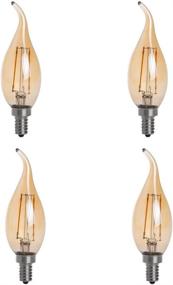 img 4 attached to 💡 Efficiently Illuminate Your Chandelier with HERO LED CA10 DSGT 2W WW22 Candelabra Bulb - A Perfect Chandelier Equivalent!