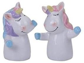 img 4 attached to 🦄 Pacific Giftware Unicorn Friends Magnetic Ceramic Salt & Pepper Shakers Set