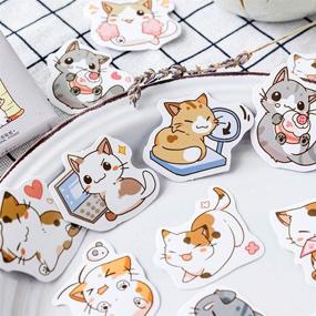 img 1 attached to 45pcs Doraking Boxed Super Cute Cats Stickers for Scrapbooking, DIY Decoration, Laptop, Planners, Suitcase, Diary, Notebooks, Albums
