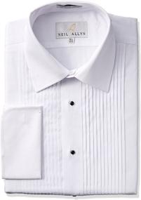 img 1 attached to Neil Allyn Tuxedo Shirt Laydown Men's Clothing for Shirts